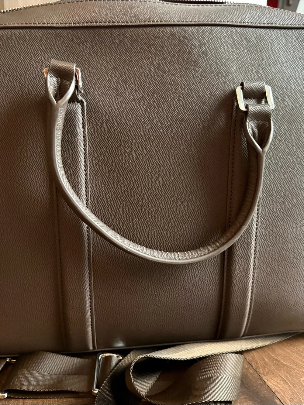 Brown Men’s Leather Maverick&Co Briefcase